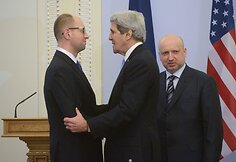 J.Kerry vizitas Kijeve