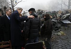 J.Kerry vizitas Kijeve