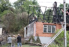 Gaisras Jurbarko rajone