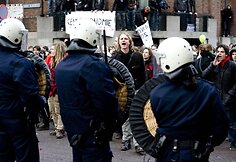 Studentų protestas Hagoje