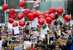 Studentų protestas Hagoje