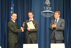 I vietą laimėjęs Marius Šačikauskas ir A.Ažubalis
