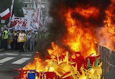 Demonstracijos akimirka