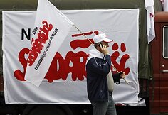 Demonstracijos akimirka