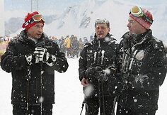 Rusijos premjero ir prezidento pašnekesys slidinėjimo kurorte