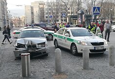 BMW avarija Vilniuje