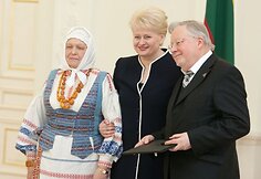 Gražina Ručytė-Landsbergienė, Dalia Grybauskaitė ir Vytautas Landsbergis