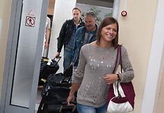 Šeštadienio popietę Lina Grinčikaitė grįžo į Vilnių