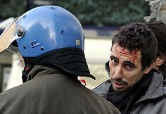Italijos sostinės centre kilo neramumai.