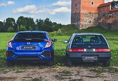 Vitoldas Milius automobiliu „Honda Civic“ važiuoja LDK pėdsakais