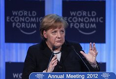 Angela Merkel Davose