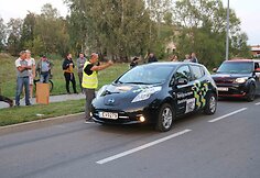Ralis &bdquo;Aplink Lietuvą&ldquo;, elektromobilių slalomas