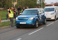 Ralis &bdquo;Aplink Lietuvą&ldquo;, elektromobilių slalomas
