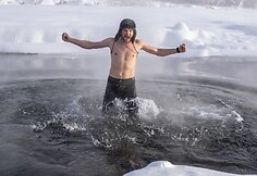 &bdquo;The Coldest Ride&ldquo;: &scaron;alčio pojūčiams užtvirtinti &ndash; krosas ir maudynės -45 laipsnių &scaron;altyje