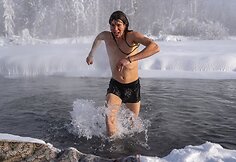 &bdquo;The Coldest Ride&ldquo;: &scaron;alčio pojūčiams užtvirtinti &ndash; krosas ir maudynės -45 laipsnių &scaron;altyje
