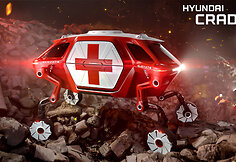 &bdquo;Hyundai&ldquo; vaik&scaron;čiojantis automobilis &bdquo;Elevate Concept&ldquo;