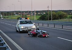 Motociklo avarija Molėtų plente