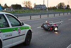 Motociklo avarija Molėtų plente