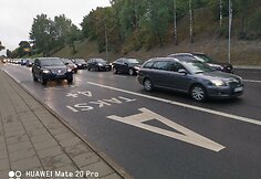 A juosta Vilniuje, Ukmergės gatvėje: kai nebudi policija, srautas ja padidėja