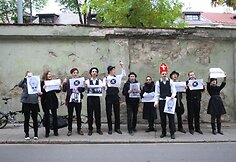 &bdquo;No theatre&ldquo;  ir Vido Bareikio protestas prie&scaron; vieną i&scaron; svarbiausių teatro festivalio &bdquo;Sirenos&ldquo; svečių