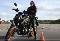 Solveiga Dambrauskaitė-Bakutienė: kaip mokytis važiuoti motociklu