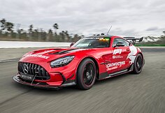 Formulės 1 saugos ir medikų automobiliai Mercedes-AMG GT Black Series ir Mercedes-AMG GT 63 S 4MATIC+