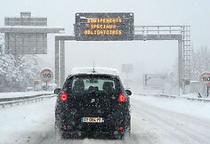Pūga kelyje prie Albervilio, Prancūzijoje.