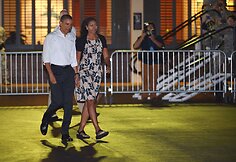 Barackas Obama su &scaron;eima atostogavo Havajuose