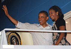 Barackas Obama su &scaron;eima atostogavo Havajuose