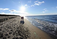 Saulėtas sausio sekmadienis Palangoje