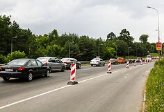 Transporto spūstis Vilniuje po ilgojo savaitgalio