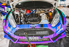 &bdquo;7bet Winter Rally Auk&scaron;taitija&ldquo; techninė zona prie&scaron; startą