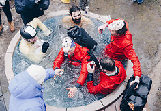  &bdquo;Red Bull Jump & Freeze&ldquo; renginys Vilniuje ant Tauro kalno