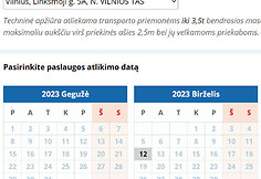 TA stočių užimtumas Vilniaus apskrityje gegužės 25 d.