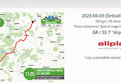 Rally Žemaitija, šeštadienio greičio ruožų žemėlapiai