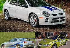 Dodge Neon, Nissant GTR, Mitsubishi Evo