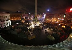 Gruodžio 14-osios rytas Kijevo Nepriklausomybės aik&scaron;tėje
