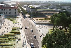 Vilniaus stotis: Zaha Hadid Architects vizualizacija