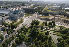 Vilniaus stotis: Zaha Hadid Architects vizualizacija