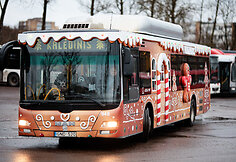 Kalėdinis autobusas Vilniuje