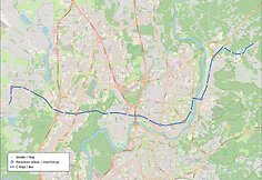 Planuojami tramvajaus-metro maršrutai Vilniuje: C linijos schema