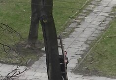 Dviratis medyje Vilniuje, Kalvarijų gatvėje
