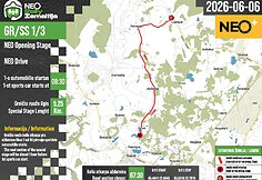 GR 1 - 3. Rally Žemaitija 2026 trasų žemėlapiai