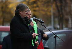 Rudeninė „Maisto banko“ akcija prasidėjo triukšmingai prekybos centre „IKI Mindaugas“ 2014 m. spalio 17 d.