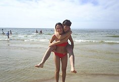 Austra ir Justinas, bikini porelių konkursas