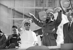 Kosmonautas Jurijus Gagarinas su Fideliu Castro