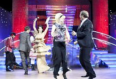 Rolandas Vilkončius, Inga Valinskienė, Zita i&scaron; Mažeikių (Kristina Kazlauskaitė) ir Viktoras Uspaskichas