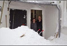 Užsnigta Danijos Bornholmo sala 