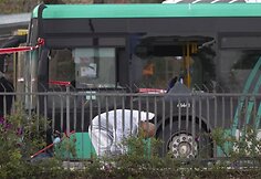 Sprogimas Jeruzalės autobusų stotelėje