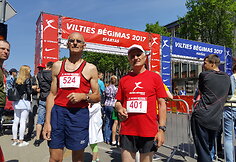 Stasys Laniauskas ir Zigmantas Rimkus &bdquo;Vilties bėgime&ldquo;